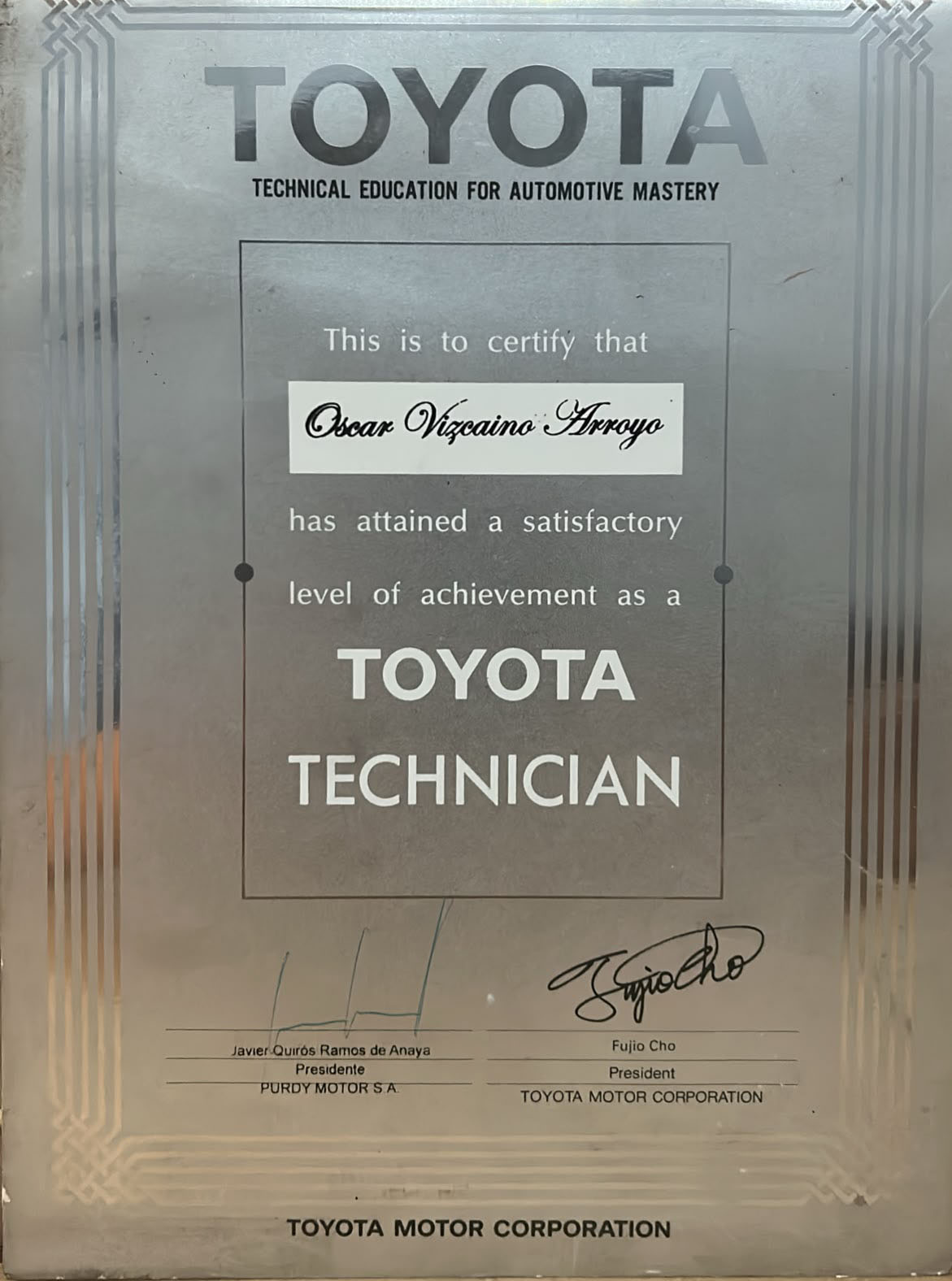 Certificado 1 - Acreditación