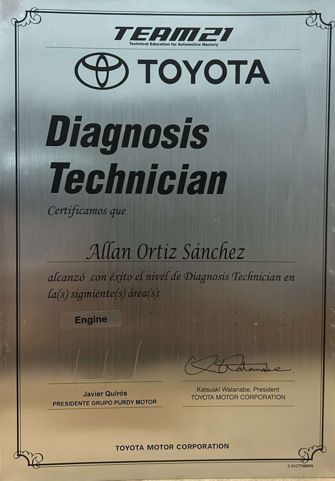 Certificado 3 - Calidad
